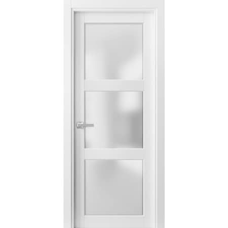 Sartodoors French Interior Door, 42" x 96", White LUCIA2552ID-BEM-4296
